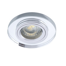 Світильник точковий MORTA CT-DSO50-SR, Gx5.3, IP20, сріблястий прозорий, Kanlux 19442