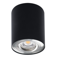 Світильник точковий BORD DLP-50-SR/B, GU10, IP20, чорний/срібло, Kanlux 22558