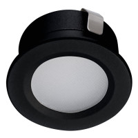 Світильник точковий IMBER LED CW, 1W, 105lm, 6500K, IP65, чорний, Kanlux 23525