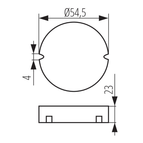 Блок живлення CIRCO LED 12VDC 0-10 Вт, IP20, Kanlux 24242