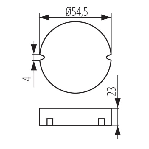 Блок живлення CIRCO LED 12VDC 0-15 Вт, IP20, Kanlux 24243