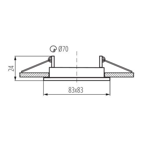 Світильник точковий ALOR DTL-W, GU10, IP20, білий матовий, Kanlux 26731