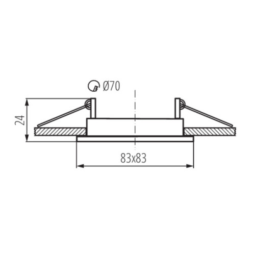 Світильник точковий ALOR DTL-B, Gx5.3/GU10, IP20, чорний, Kanlux 26732