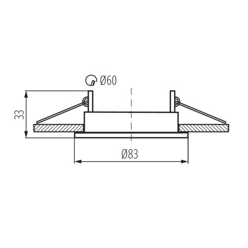 Світильник точковий ALOR DSO-W, GU10, IP20, білий матовий, Kanlux 26790
