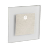 Світильник APUS LED PIR, 0.8W, 12V DC, 3000K, IP20, нерж.сталь, з датч., Kanlux 27370