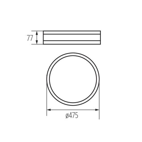 Світильник стельовий JASMIN 470-B, 3хE27, IP20, чорний, Kanlux 29205