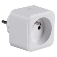 Розетка Smart S AD GN, Wi-Fi, лічильник електроенергії, IP20, білий, Kanlux 33703