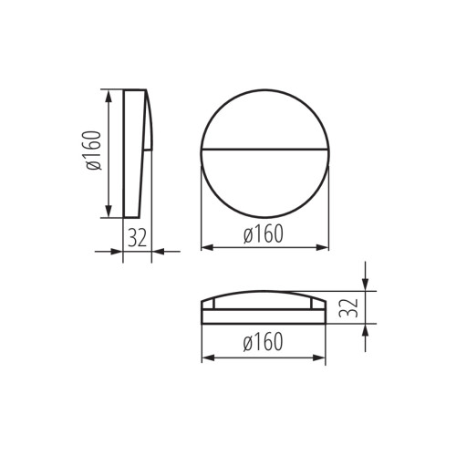 Світильник настінний DULI LED O, 6.5W, 4000K, 230V, IP54, антрацит, Kanlux 33753