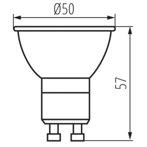 Лампа IQ-LEDDIM GU10 7W-CW 575lm 6500K Kanlux 35248