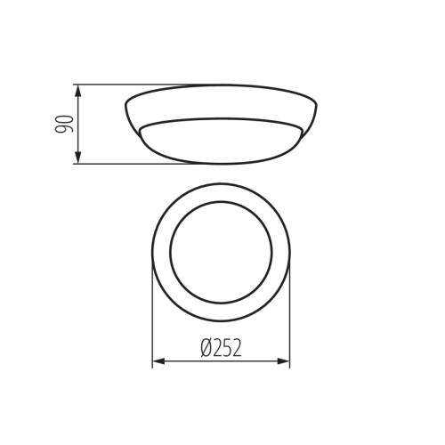 Світильник пристельовий ERTON 140 OP, Е27, IP44, білий, Kanlux 35770