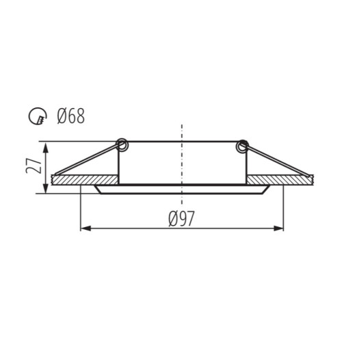 Світильник точковий LIGLO DSO W, GU10, IP20, білий, Kanlux 35776