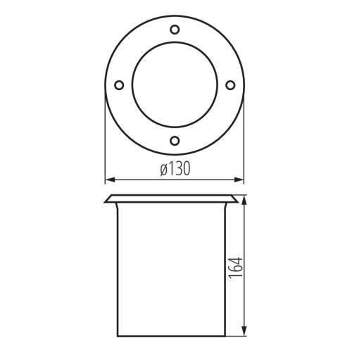 Світильник грунтовий BERG AD-O, GU10, IP67, нерж.сталь, Kanlux 36430