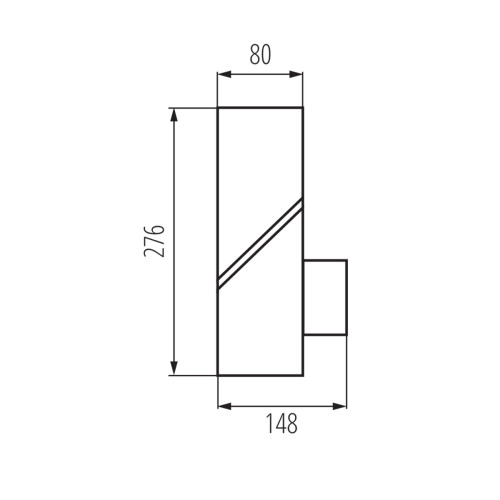 Світильник фасадний LAVEN EL28-SE, Е27, IP44, датчик, графіт, Kanlux 36547