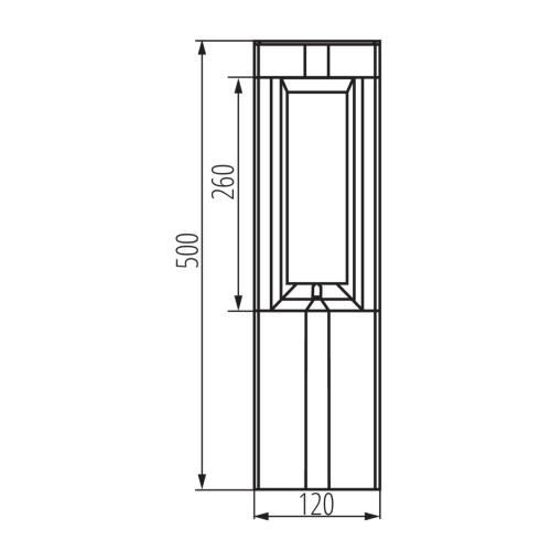 Світильник вуличний PEVO 50, GX53, IP44, графіт, Kanlux 36551