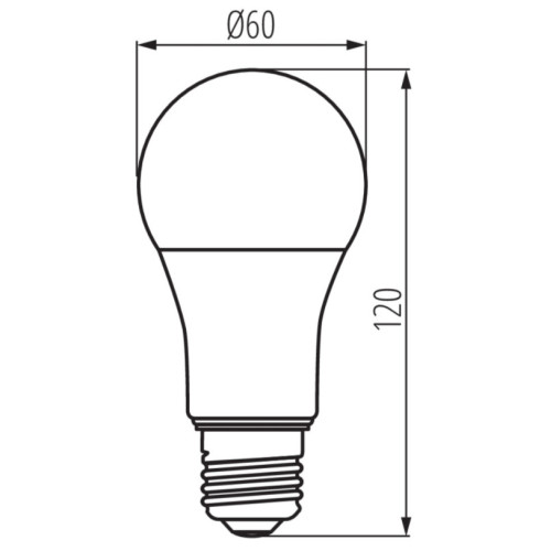 Лампа IQ-LED A60 E27 11 Вт-CW 1520lm 6500K Kanlux 36681