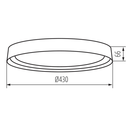 Світильник пристельовий NIFU LED 17.8 Вт, 4000K, IP20, білий, Kanlux 37318