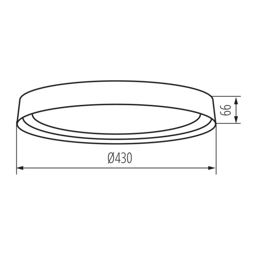 Світильник пристельовий NIFU LED 17.8 Вт, 4000K, IP20, білий/чорний, Kanlux 37319