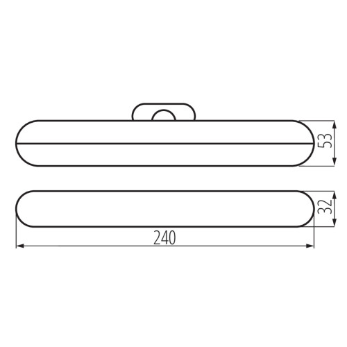 Світильник настінний CALIZA LED CCT, 2Вт, 3000K/4000K/6500K, IP20, білий, Kanlux 37390