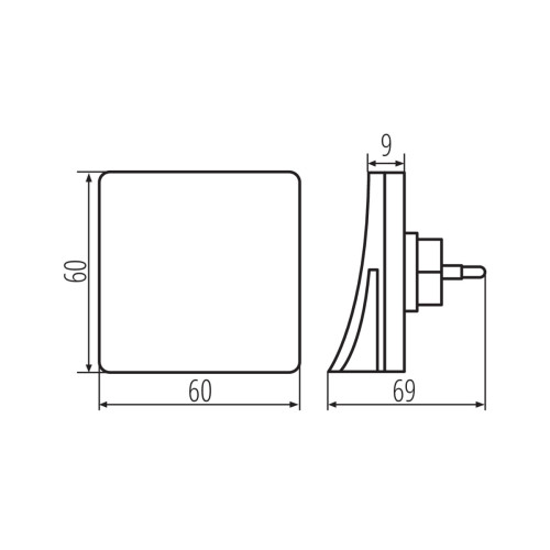 Світильник настінний HOFI LED, 0.28Вт, 3000k, IP20, білий, Kanlux 37393