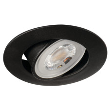 Світильник точковий FIZU, 4.8 Вт, 3000К, IP20, чорний, Kanlux 38265