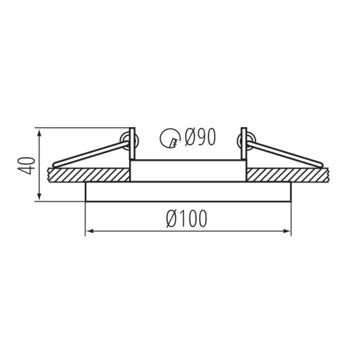 Світильник точковий ARET DTO, Gx5.3/GU10, IP20, білий, Kanlux 38361