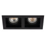 Світильник точковий ARET 2xDTL, Gx5.3/GU10, IP20, чорний, Kanlux 38368